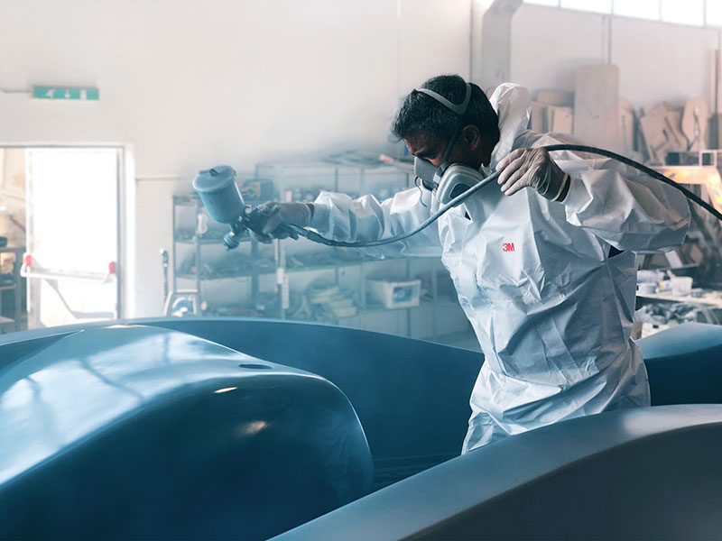 ابتكار أول قارب 3D  في العالم من الألياف الزجاجية